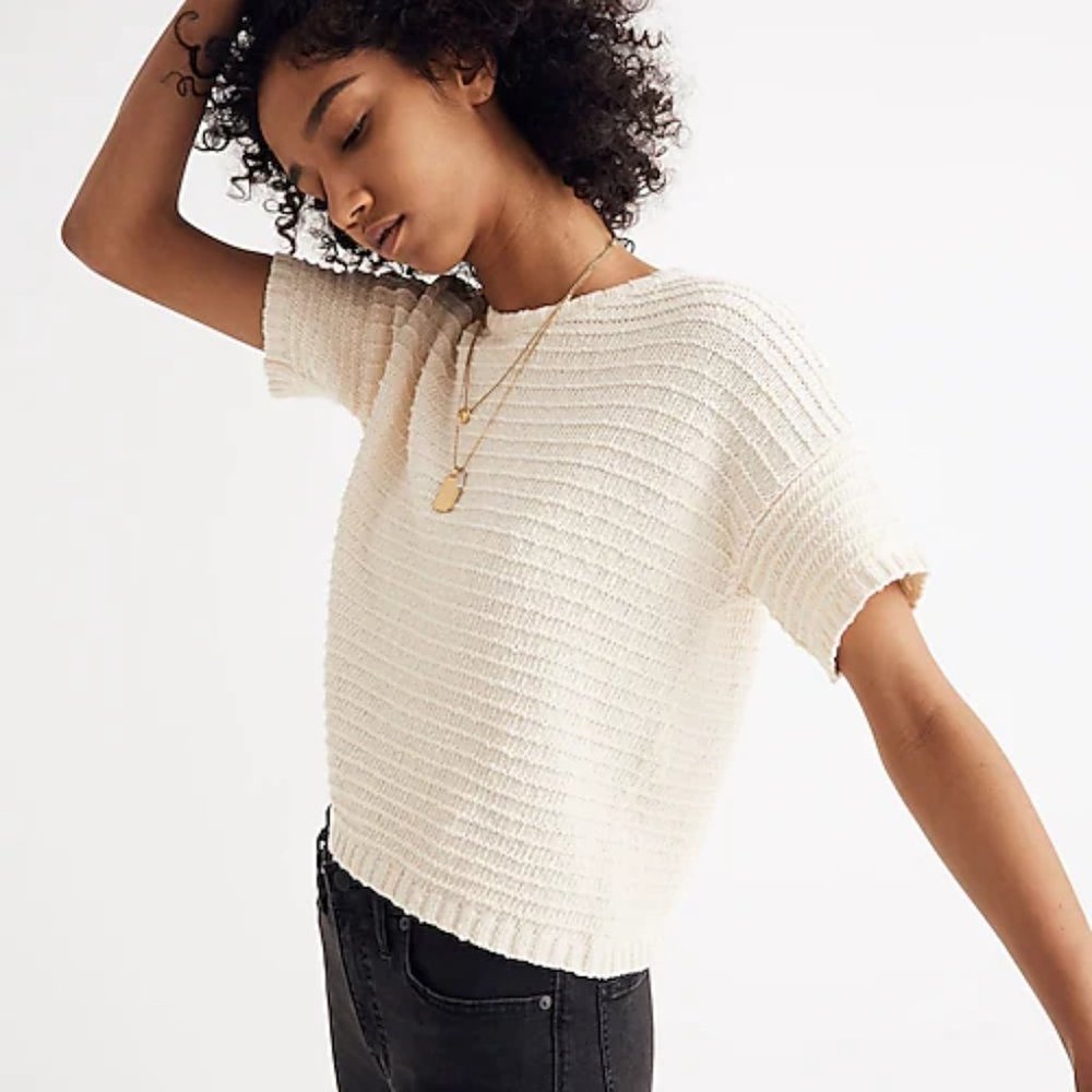 Madewell Knit short sleeve sweater